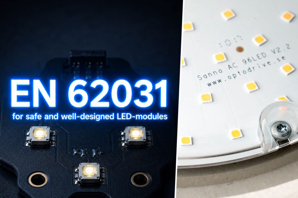 Safe and reliable LED modules with the standard EN IEC 62031!